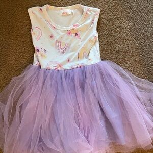 Mila and Rose 4T Purple Flower Tutu Dress